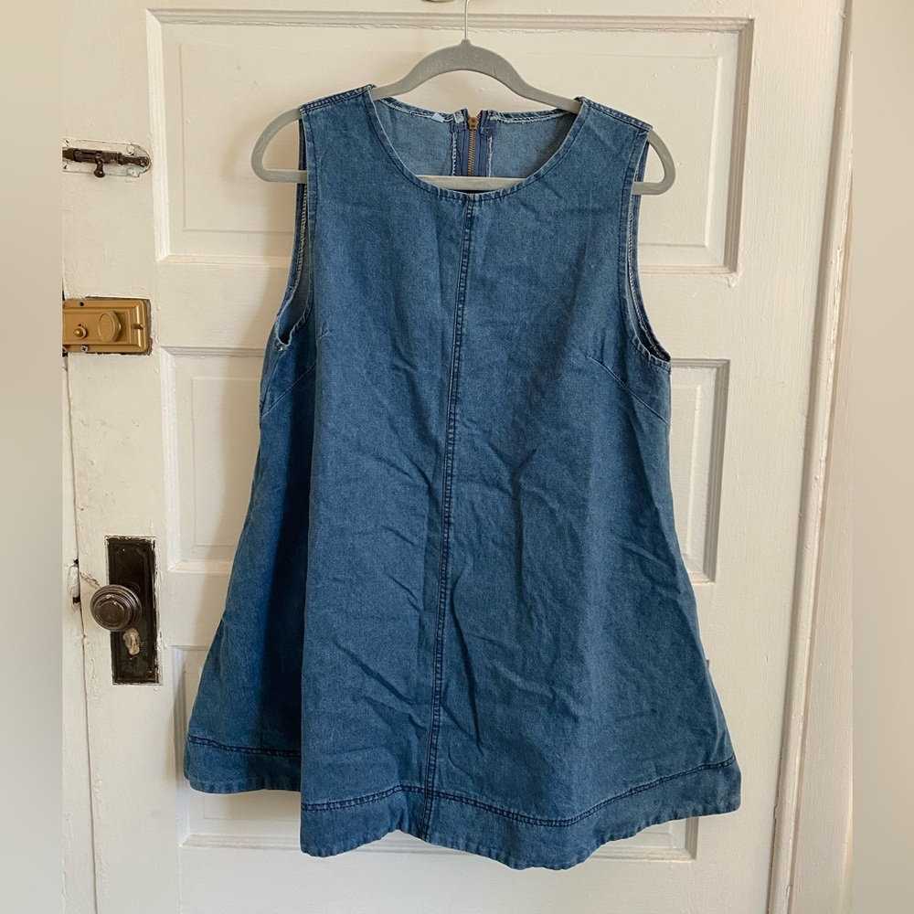 Sleeveless Denim Dress Size Large